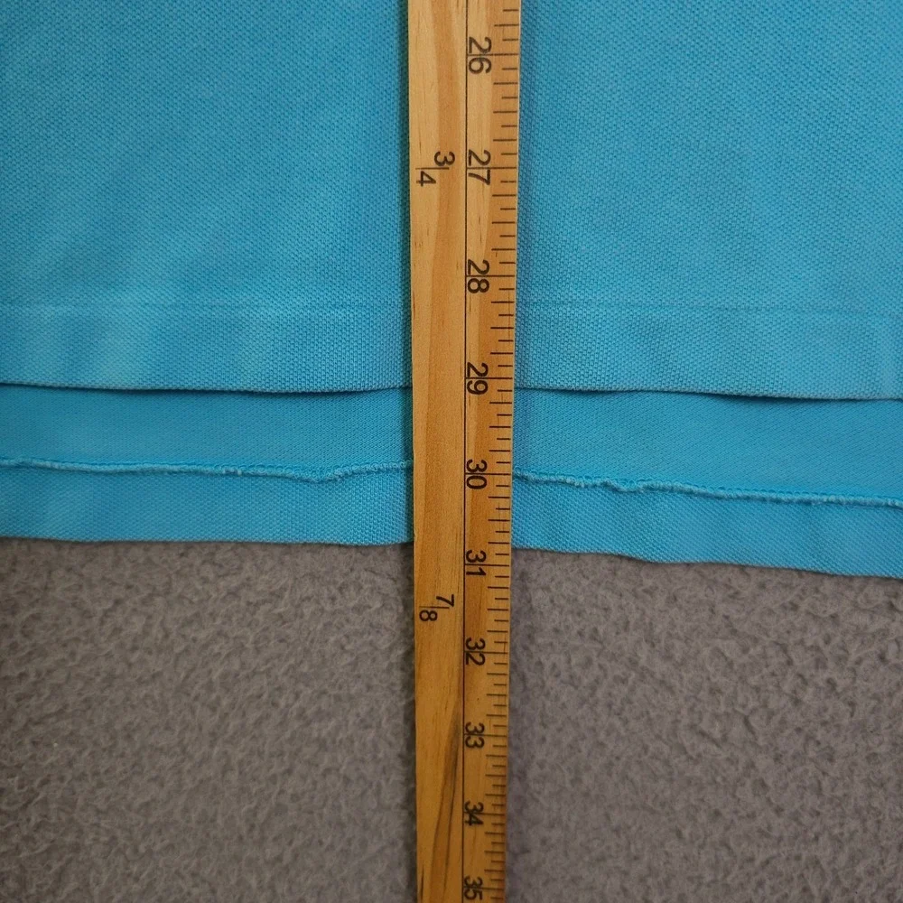 Polo Ralph Lauren Polo Shirt Mens XXL Blue Pique Knit Grunge Stained Outdoors